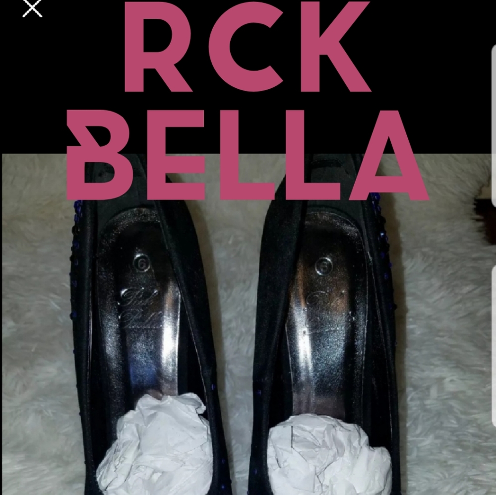 NWOB Rck Bella Platform Stiletto Heels Blue Size 6